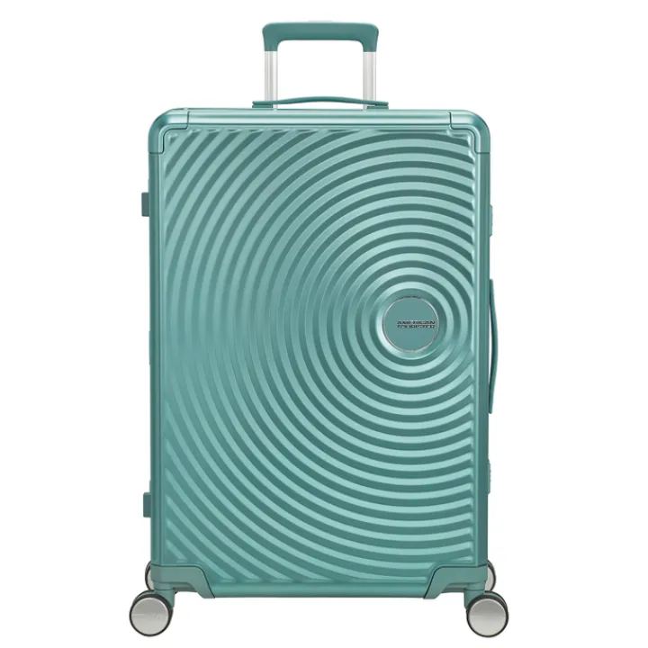 Reistrolleys|Reiskoffers>American Tourister Soundbox Aluminium Spinner 77 cm Expandable dusty turquoise