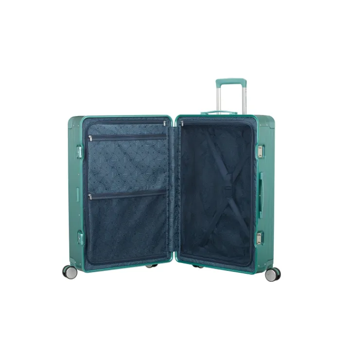 Reistrolleys|Reiskoffers>American Tourister Soundbox Aluminium Spinner 77 cm Expandable dusty turquoise