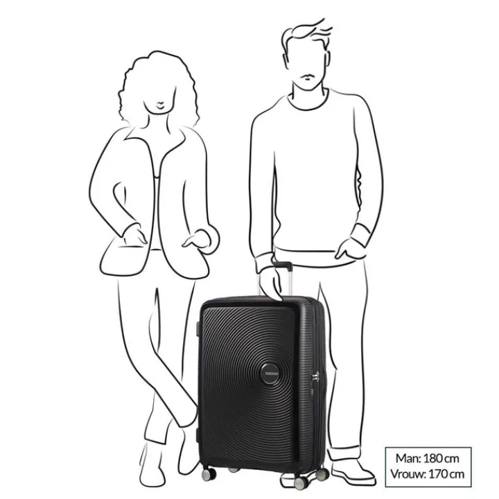 Reistrolleys|Reiskoffers>American Tourister Soundbox Spinner 77 Expandable midnight navy
