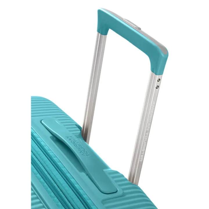 Reistrolleys|Reiskoffers>American Tourister Soundbox Spinner 67 Expandable turquoise tonic