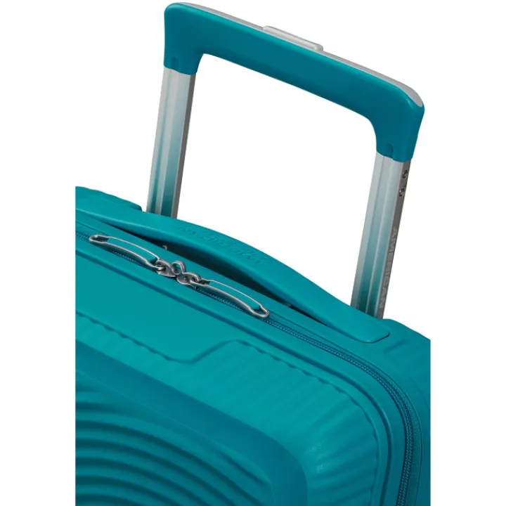 Kindertrolleys|Reiskoffers>American Tourister Soundbox Mini Spinner 47 deep teal