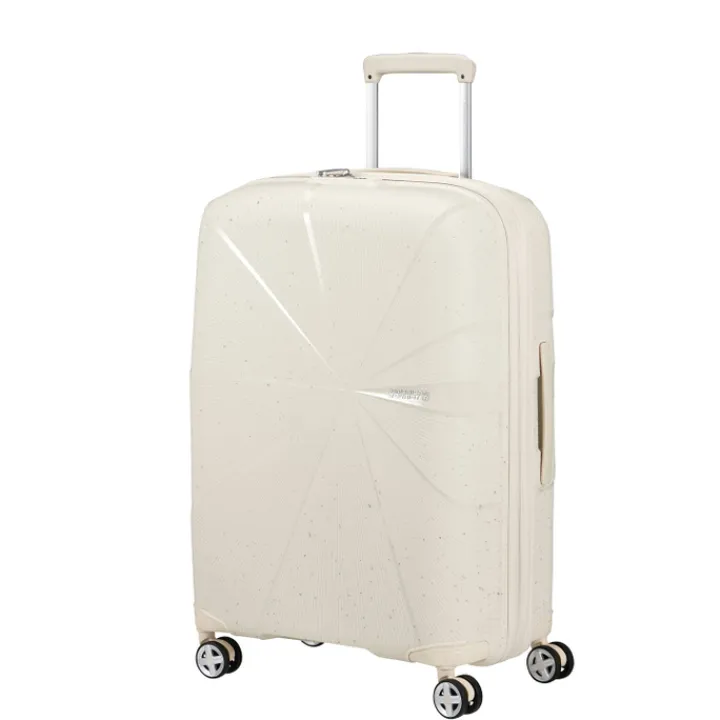 Reistrolleys|Reiskoffers>American Tourister Starvibe Spinner 67/24 Expandable TSA Ltd cream speckles