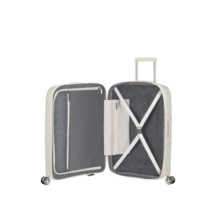 Reistrolleys|Reiskoffers>American Tourister Starvibe Spinner 67/24 Expandable TSA Ltd cream speckles