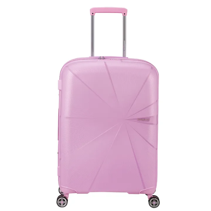 Reistrolleys|Reiskoffers>American Tourister Starvibe Spinner 67 EXP met. pastel lavender