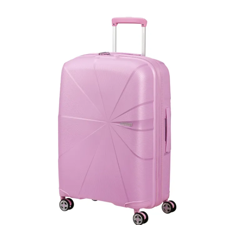 Reistrolleys|Reiskoffers>American Tourister Starvibe Spinner 67 EXP met. pastel lavender
