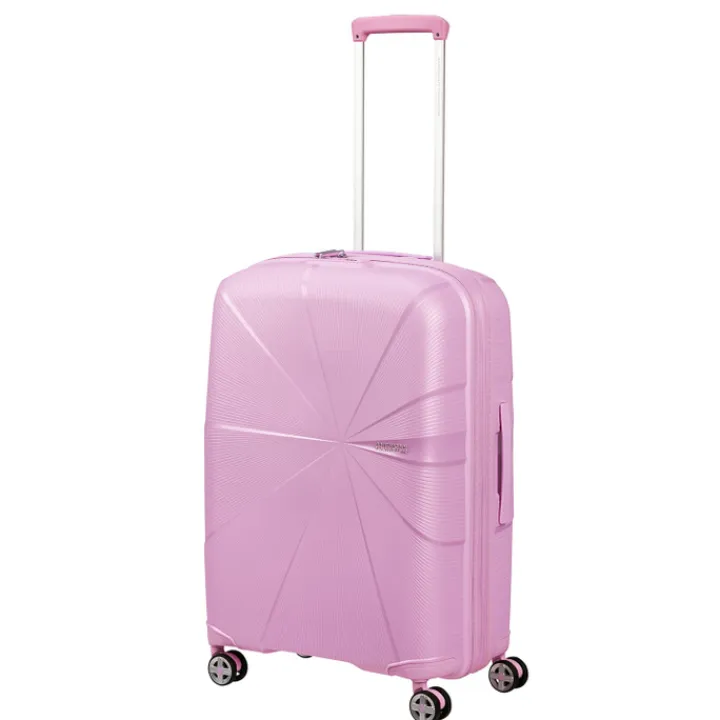 Reistrolleys|Reiskoffers>American Tourister Starvibe Spinner 67 EXP met. pastel lavender
