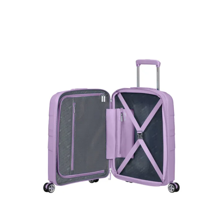 Transavia Trolleys|Handbagage Trolleys>American Tourister Starvibe Spinner 55 EXP digital lavender
