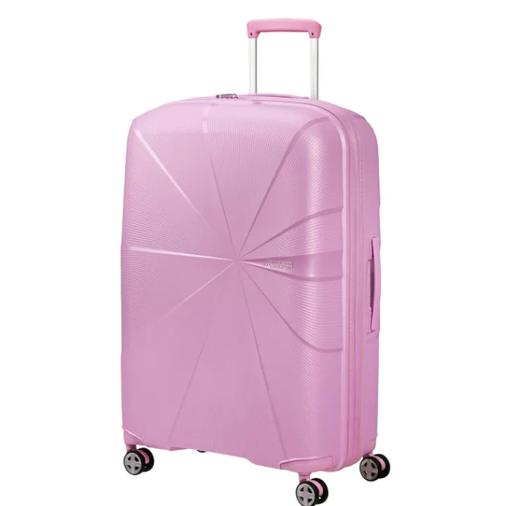 Reistrolleys|Reiskoffers>American Tourister Starvibe Spinner 77 EXP met. pastel lavender