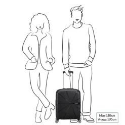 Transavia Trolleys|Lichtgewicht Koffers>American Tourister Starvibe Spinner 55 EXP navy