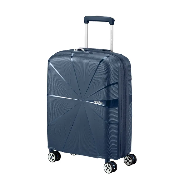 Transavia Trolleys|Lichtgewicht Koffers>American Tourister Starvibe Spinner 55 EXP navy