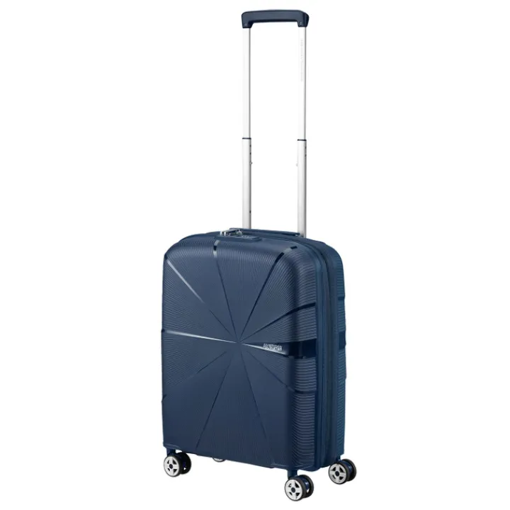 Transavia Trolleys|Lichtgewicht Koffers>American Tourister Starvibe Spinner 55 EXP navy