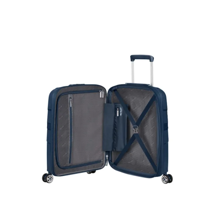 Transavia Trolleys|Lichtgewicht Koffers>American Tourister Starvibe Spinner 55 EXP navy