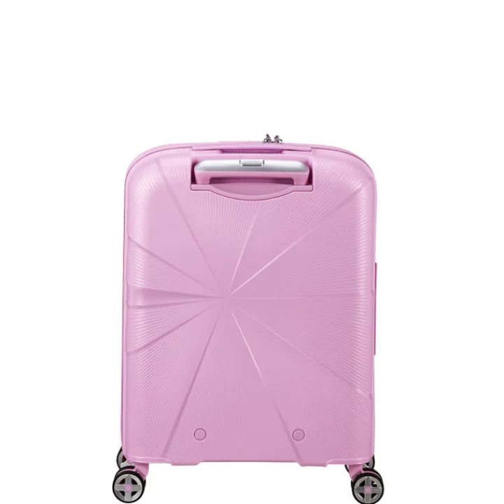 Transavia Trolleys|Handbagage Trolleys>American Tourister Starvibe Spinner 55 EXP met. pastel lavender
