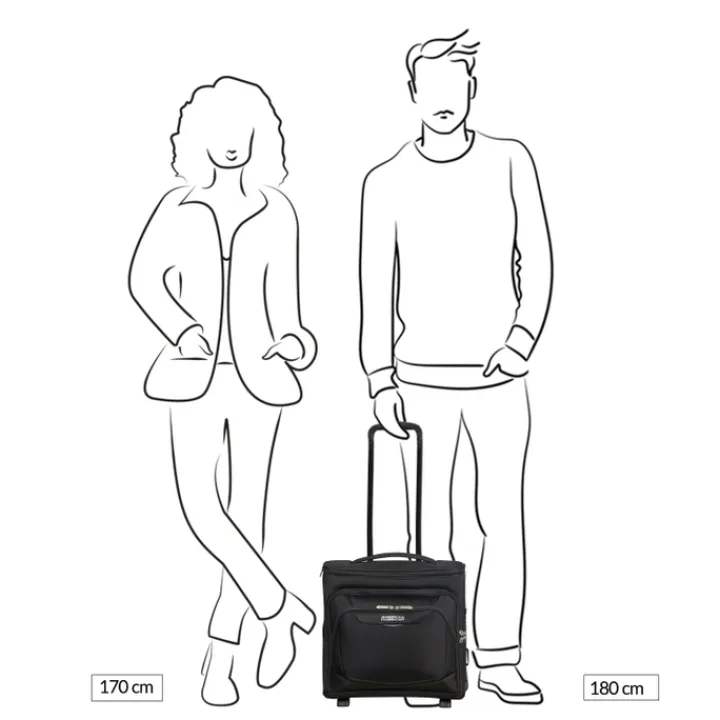 Handbagage Trolleys|Reistrolleys>American Tourister Summerride Upright Underseater Exp black