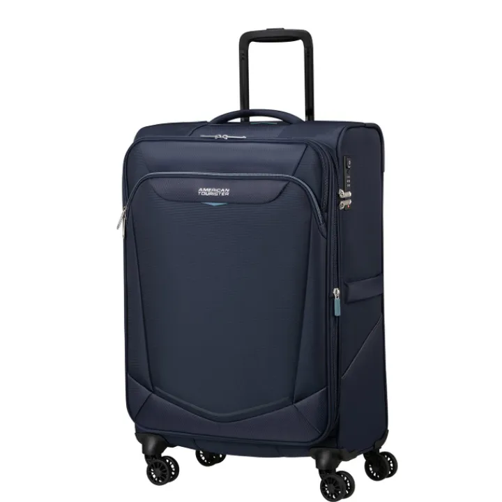 Reistrolleys|Reiskoffers>American Tourister Summerride Spinner M Exp navy