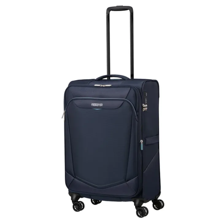 Reistrolleys|Reiskoffers>American Tourister Summerride Spinner M Exp navy