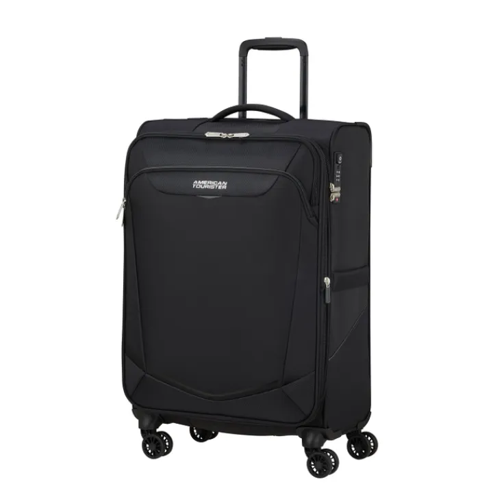 Reistrolleys|Reiskoffers>American Tourister Summerride Spinner M Exp black