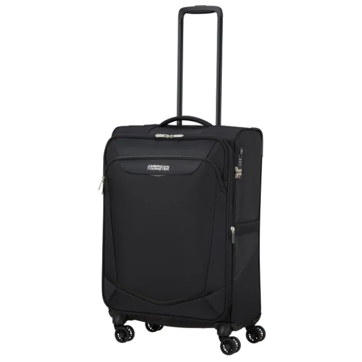 Reistrolleys|Reiskoffers>American Tourister Summerride Spinner M Exp black