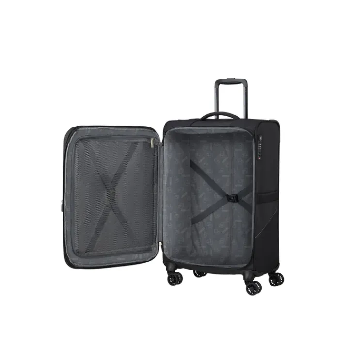 Reistrolleys|Reiskoffers>American Tourister Summerride Spinner M Exp black