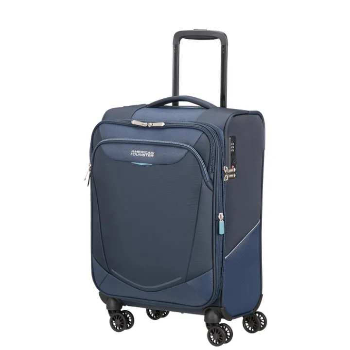 Transavia Trolleys|Klm Trolleys>American Tourister Summerride Spinner 55/20Expandable TSA Length 35 cm navy