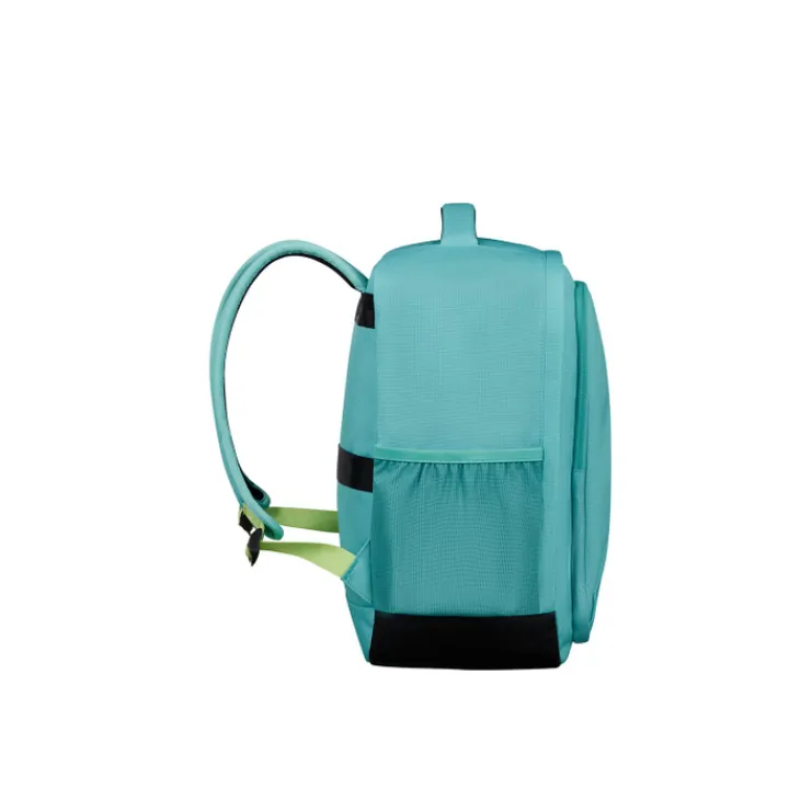 Kleine Reistassen|Handbagage Reistassen>American Tourister TAKE2CABIN Casual Backpack S dusty turquoise/lime