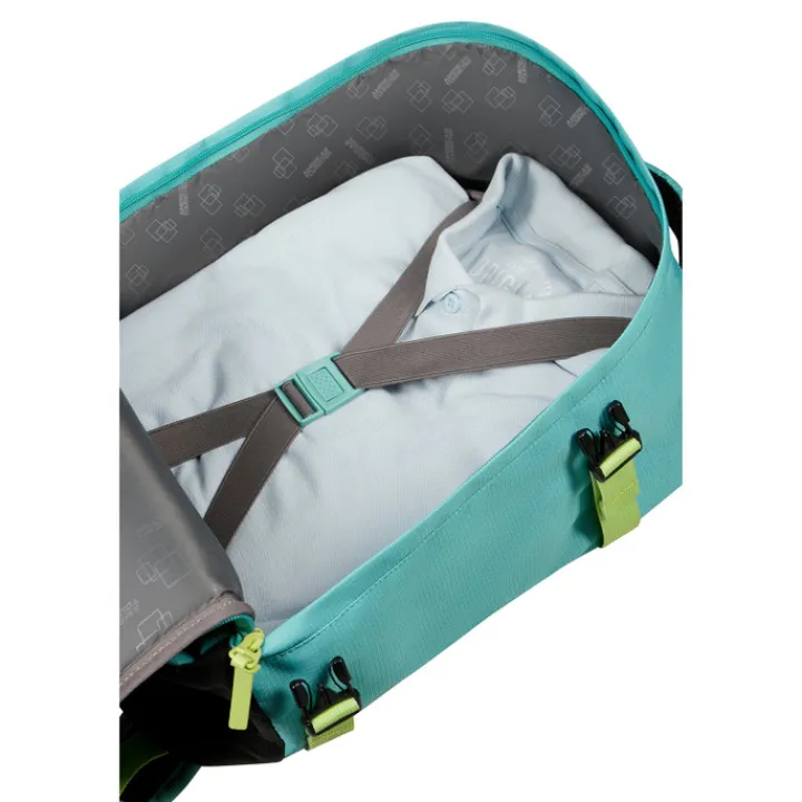 Kleine Reistassen|Handbagage Reistassen>American Tourister TAKE2CABIN Casual Backpack S dusty turquoise/lime