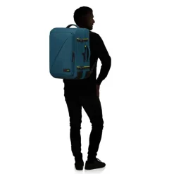 Handbagage Reistassen|Heren Reistassen>American Tourister TAKE2CABIN Travel Backpack L Expandable harbor blue