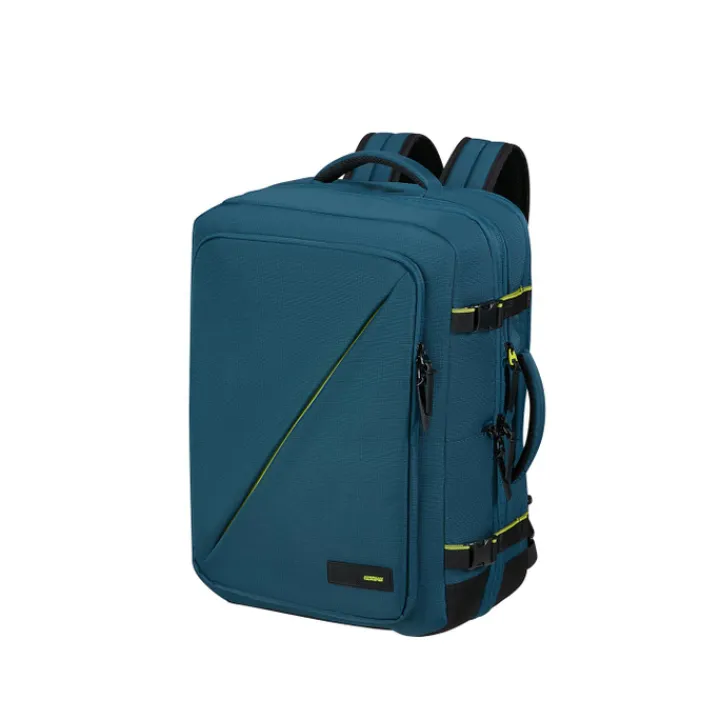 Handbagage Reistassen|Heren Reistassen>American Tourister TAKE2CABIN Travel Backpack L Expandable harbor blue