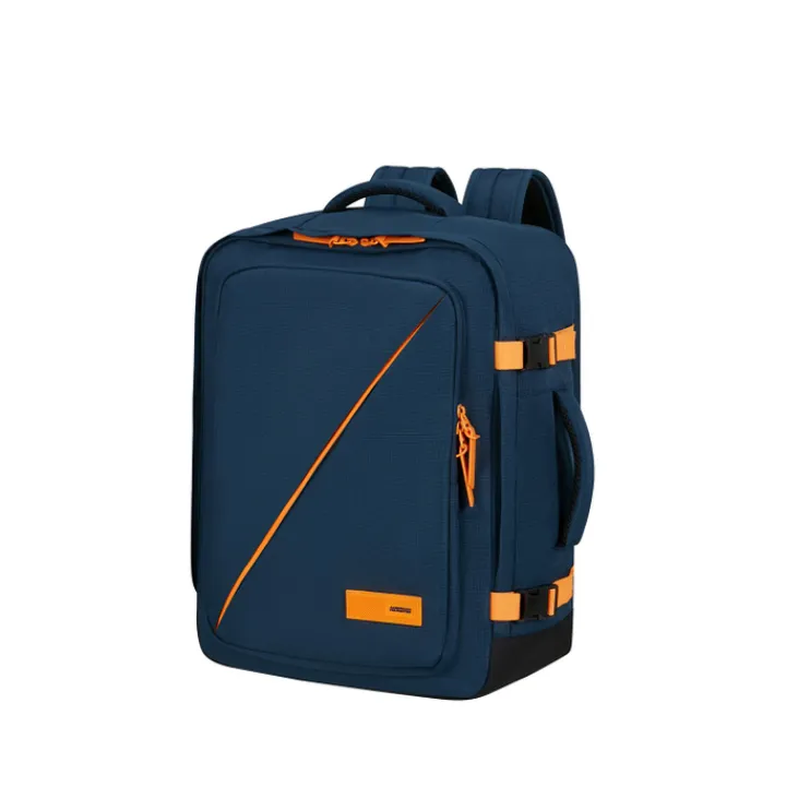 Handbagage Reistassen|Heren Reistassen>American Tourister TAKE2CABIN Casual Backpack M navy/radiant orange