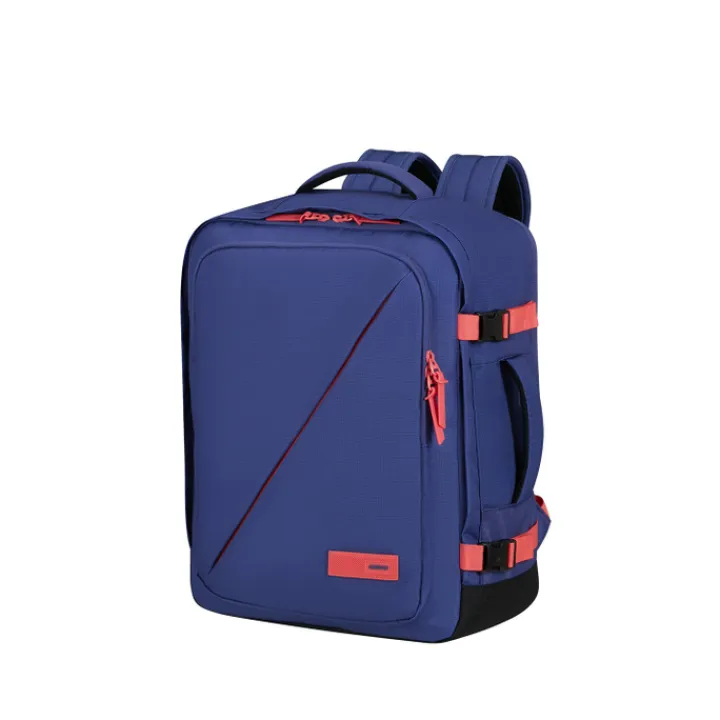 Handbagage Reistassen|Dames Reistassen>American Tourister TAKE2CABIN Casual Backpack M dusk purple/coral