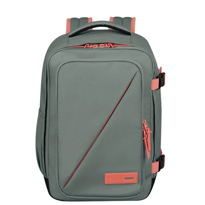 Kleine Reistassen|Handbagage Reistassen>American Tourister TAKE2CABIN Casual Backpack S sage/coral