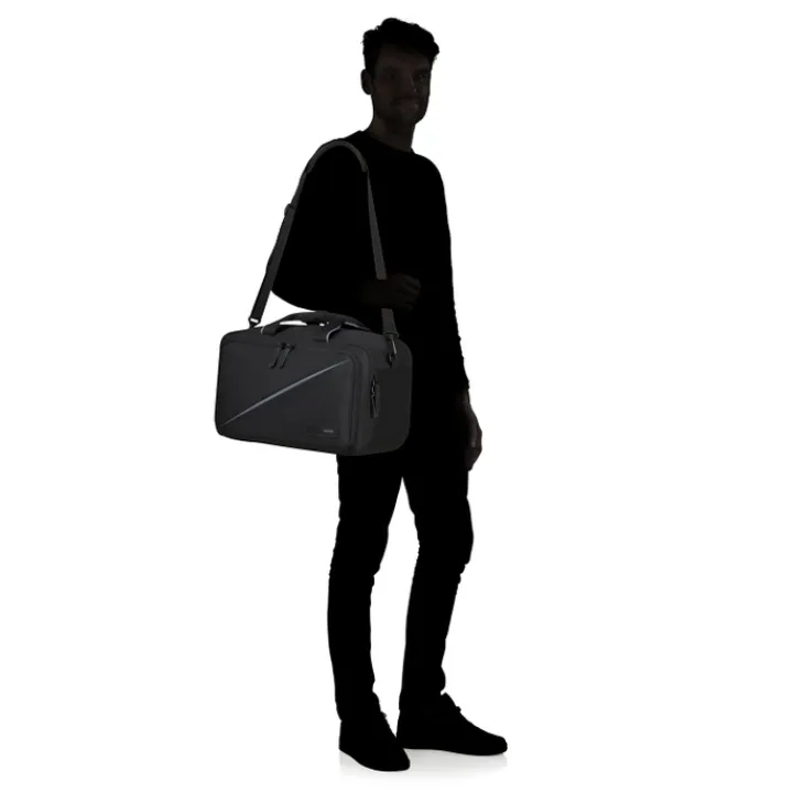 Kleine Reistassen|Handbagage Reistassen>American Tourister TAKE2CABIN 3-Way Boarding Bag black