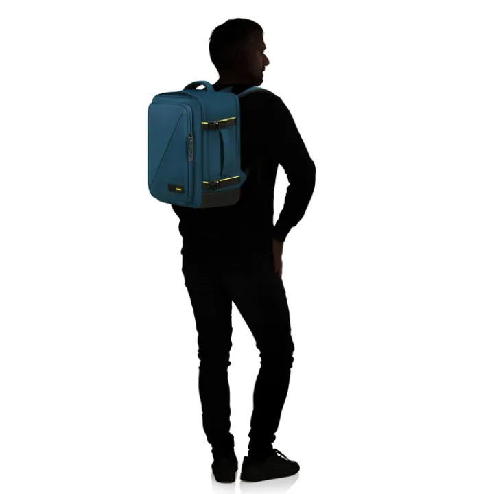 Kleine Reistassen|Handbagage Reistassen>American Tourister TAKE2CABIN Casual Backpack MS harbor blue