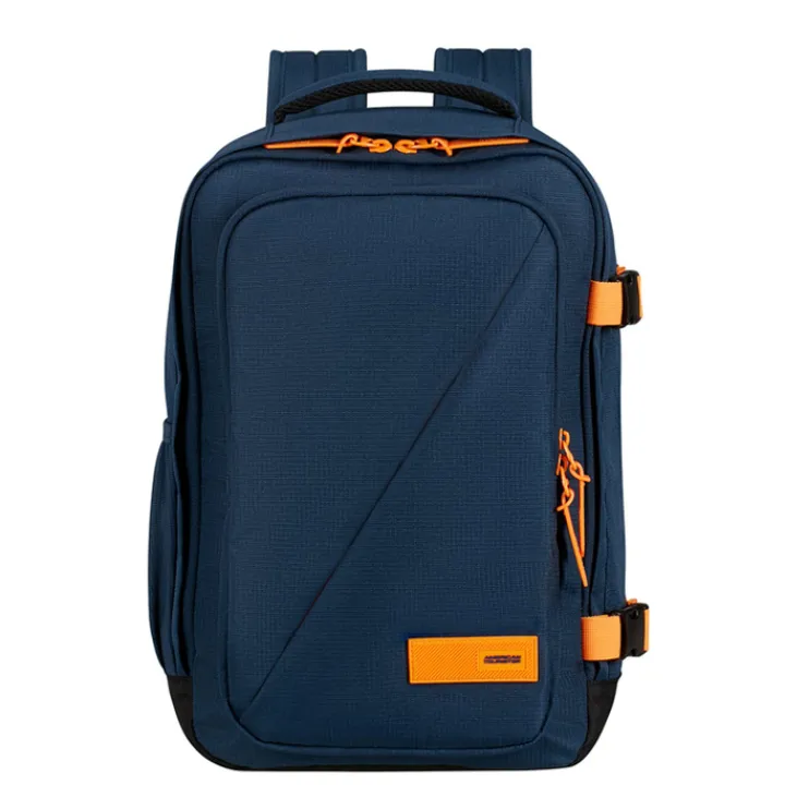 Kleine Reistassen|Handbagage Reistassen>American Tourister TAKE2CABIN Casual Backpack S navy/radiant orange