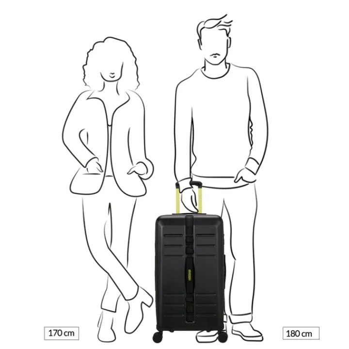 Reistrolleys|Reiskoffers>American Tourister Trailon Trunk 73/27 TSA black