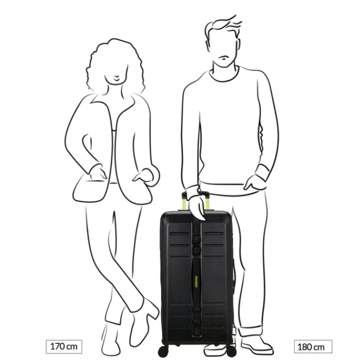 Reistrolleys|Reiskoffers>American Tourister Trailon Trunk 80/30 TSA dark forest