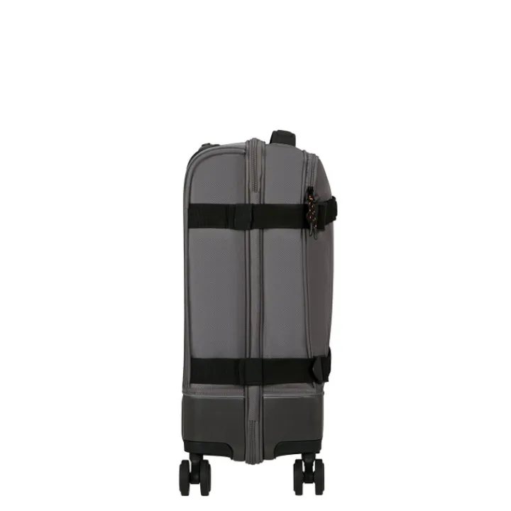 Transavia Trolleys|Handbagage Trolleys>American Tourister Urban Track Spinner S TSA dark grey