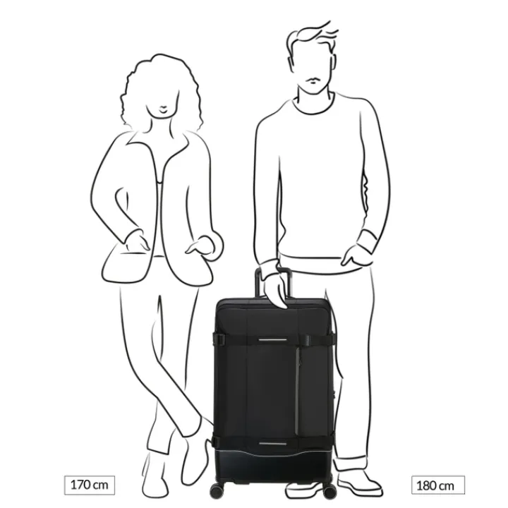 Reistrolleys|Reiskoffers>American Tourister Urban Track Spinner L TSA dark khaki