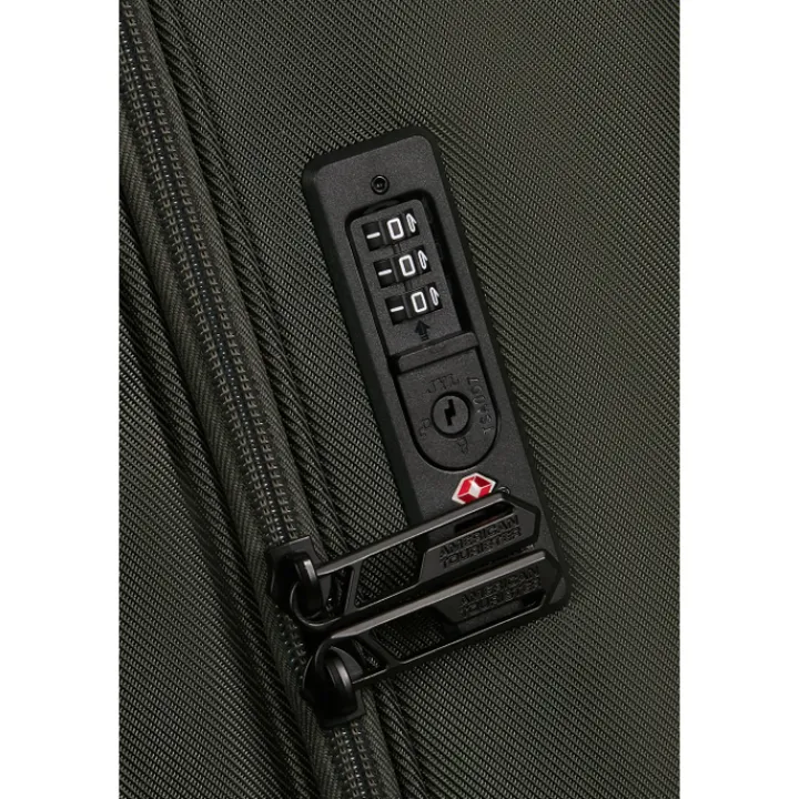 Reistrolleys|Reiskoffers>American Tourister Urban Track Spinner L TSA dark khaki