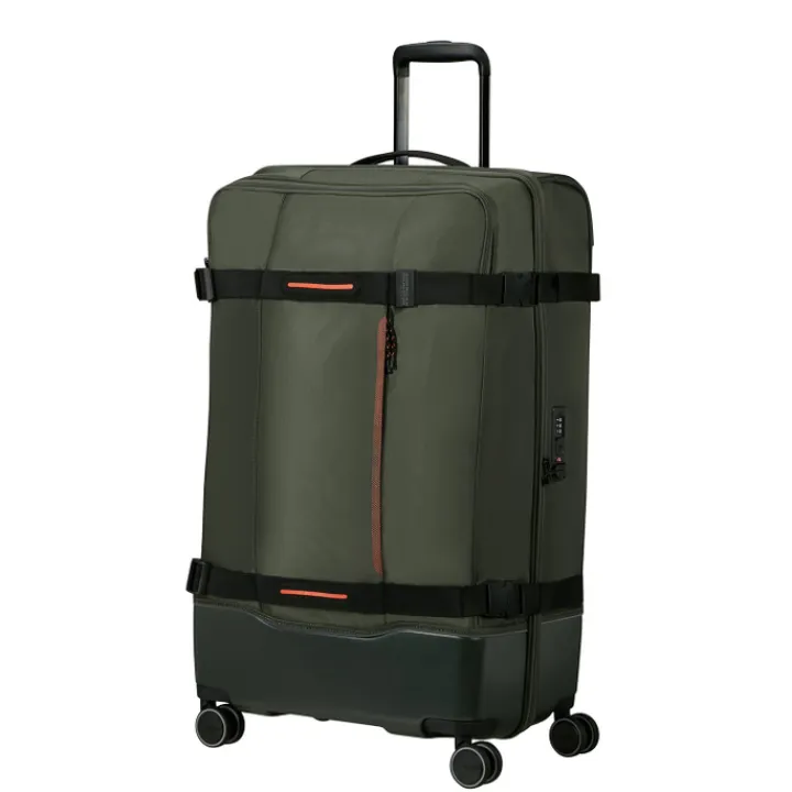 Reistrolleys|Reiskoffers>American Tourister Urban Track Spinner L TSA dark khaki