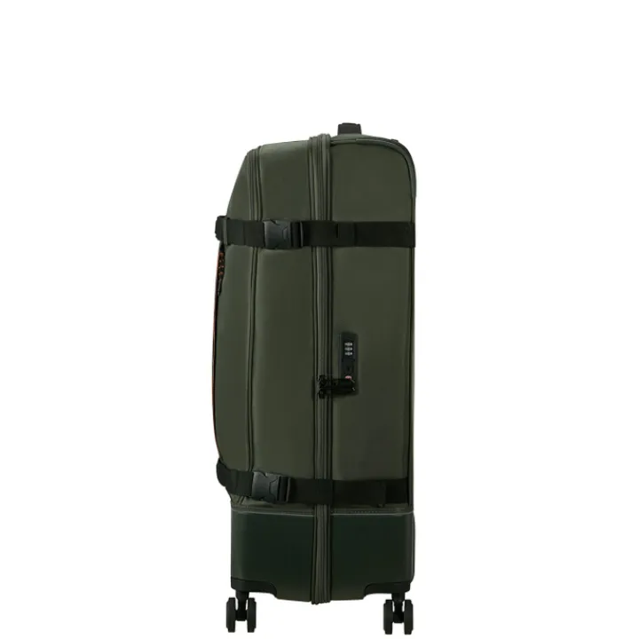 Reistrolleys|Reiskoffers>American Tourister Urban Track Spinner L TSA dark khaki