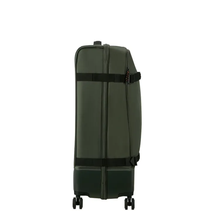 Reistrolleys|Reiskoffers>American Tourister Urban Track Spinner L TSA dark khaki