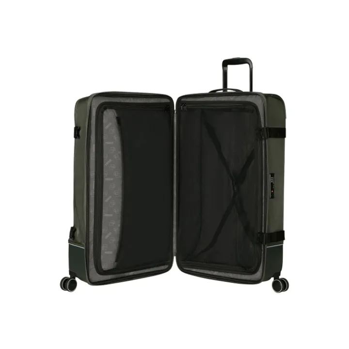 Reistrolleys|Reiskoffers>American Tourister Urban Track Spinner L TSA dark khaki