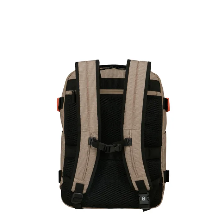 Grote Rugzakken|Heren Rugzakken>American Tourister Urban Track Laptop Backpack 15,6" coated Beige/Orange