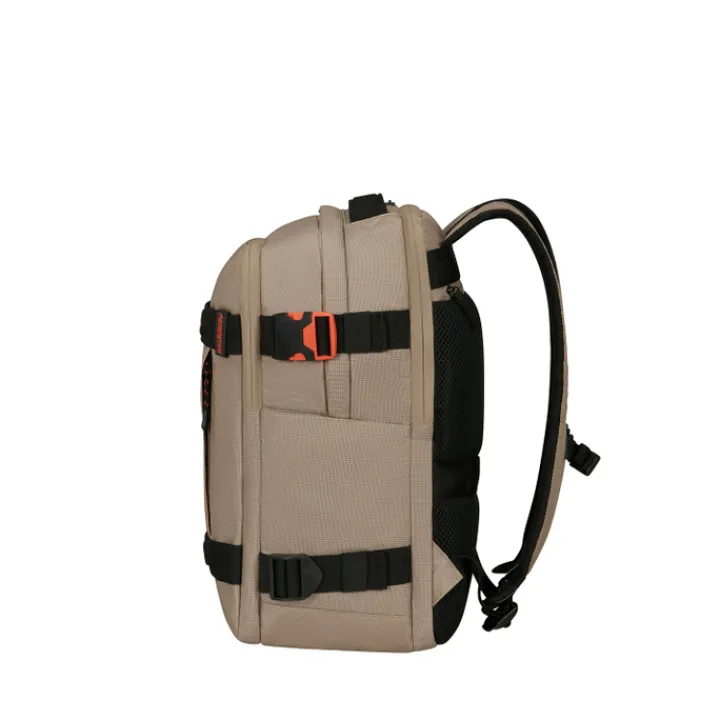 Grote Rugzakken|Heren Rugzakken>American Tourister Urban Track Laptop Backpack 15,6" coated Beige/Orange