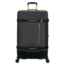 Reistrolleys|Reiskoffers>American Tourister Urban Track Spinner L TSA Coated black/lime