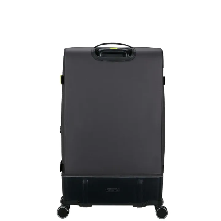 Reistrolleys|Reiskoffers>American Tourister Urban Track Spinner L TSA Coated black/lime