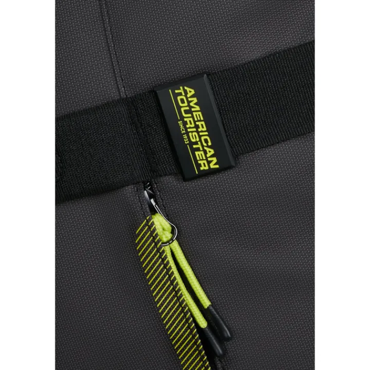 Reistrolleys|Reiskoffers>American Tourister Urban Track Spinner L TSA Coated black/lime