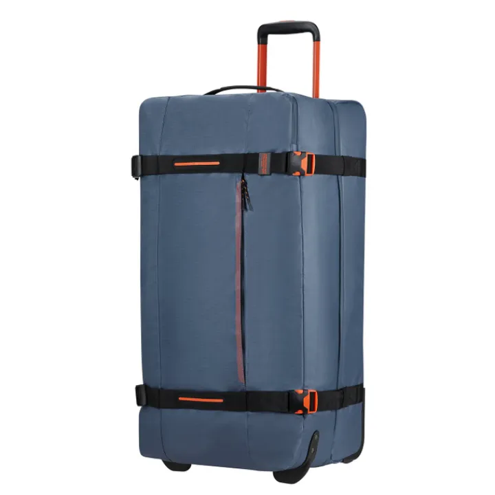Grote Reistassen|Heren Reistassen>American Tourister Urban Track Duffle/Wheels L Coated navy/orange