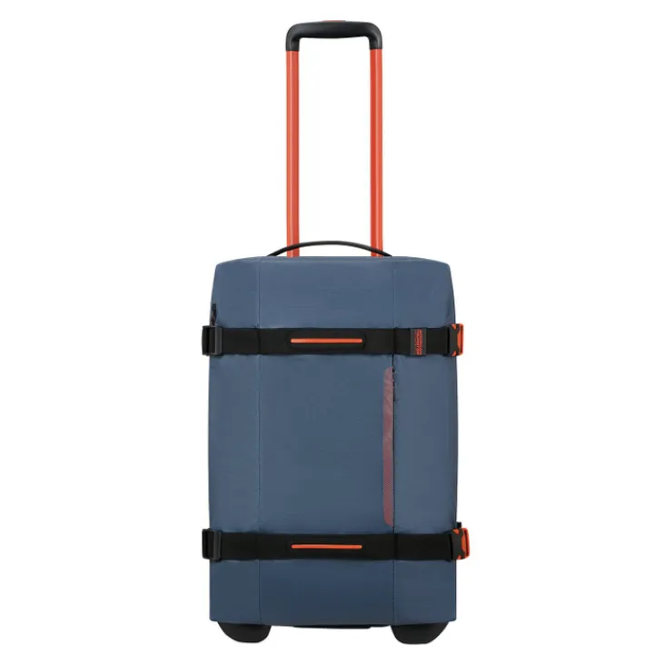 Heren Reistassen|Dames Reistassen>American Tourister Urban Track Duffle/Wheels S Coated navy/orange